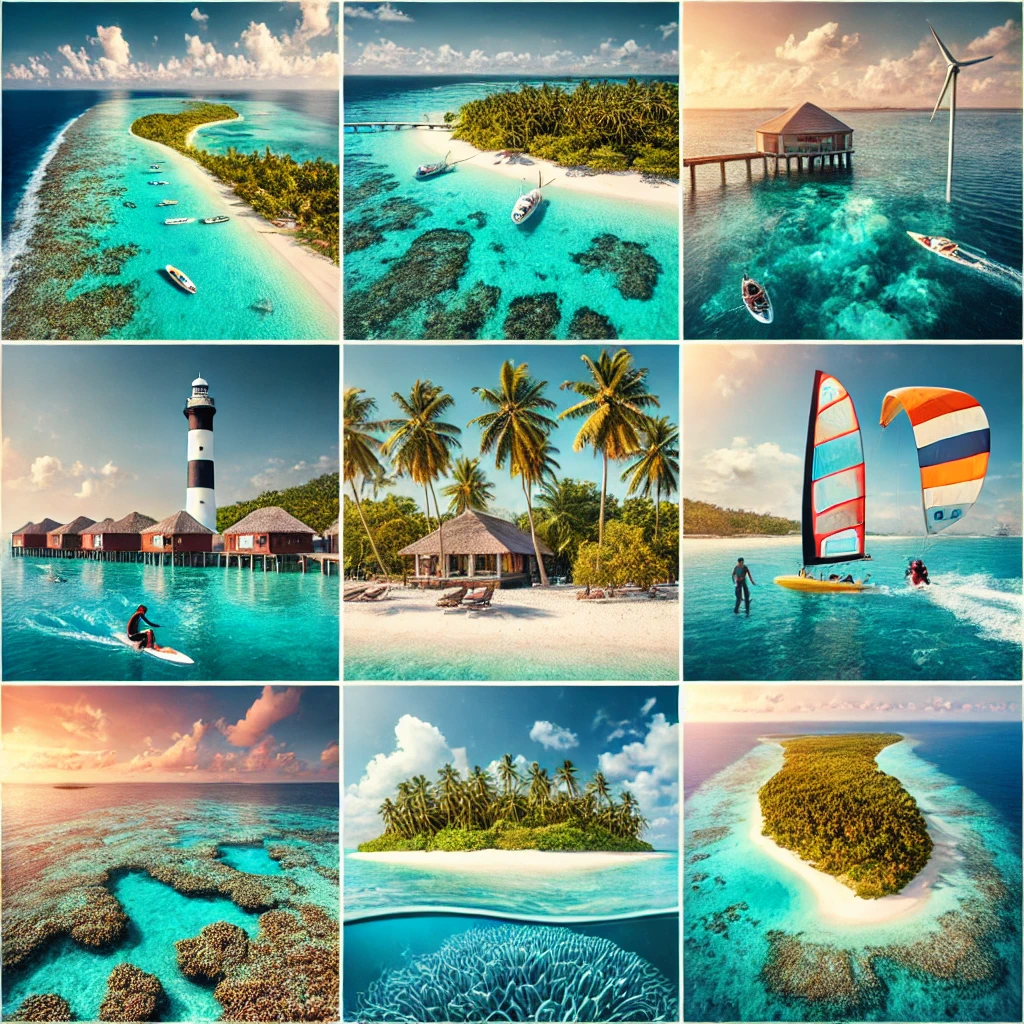 A collage of the best places to visit in Lakshadweep