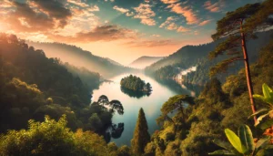 A picturesque view of Naini Lake in Nainital