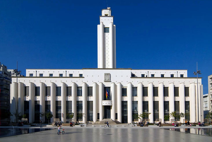 The city hall in Villeurbanne