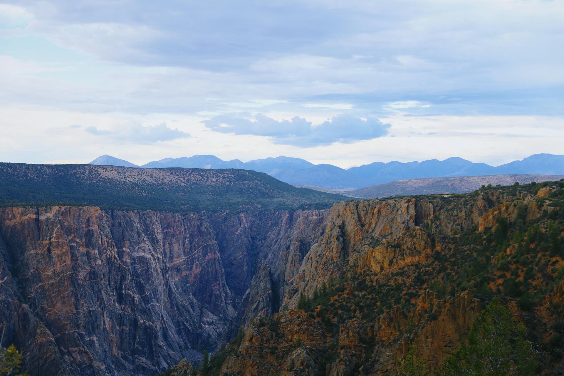 Stunning View of Black Canyon at Gunnison National Park Stunning View of Black Canyon at Gunnison National Park